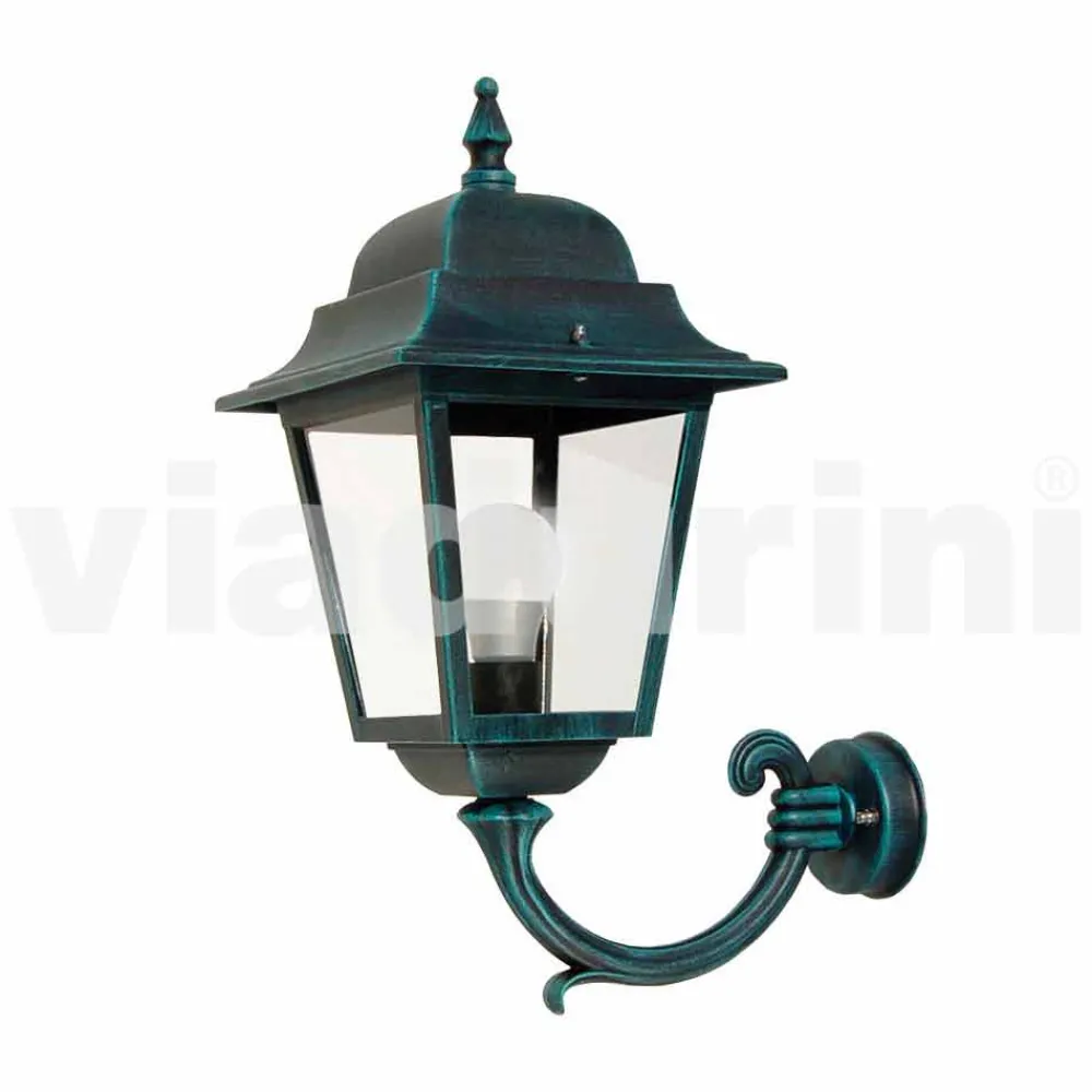 Viadurini Lighting Garten-Wandlampen-Gartenlaterne aus Aluminium, hergestellt in Italien, Aquilina