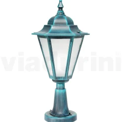 Viadurini Lighting Gartenlampion-Gartenlaterne aus sandgestrahltem Glas und 5 Aluminiumausführungen - Pinako