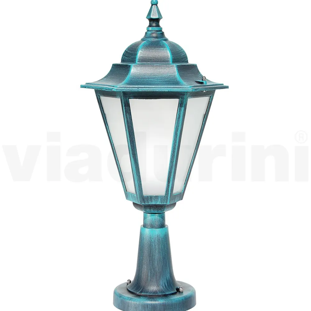 Viadurini Lighting Gartenlampion-Gartenlaterne aus sandgestrahltem Glas und 5 Aluminiumausführungen - Pinako