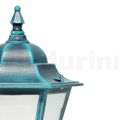 Viadurini Lighting Gartenlampion-Gartenlaterne aus sandgestrahltem Glas und 5 Aluminiumausführungen - Pinako