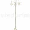 Viadurini Lighting Gartenlampion-Gartenlaterne aus weißem Aluminiumdruckguss, made Italy, Anusca