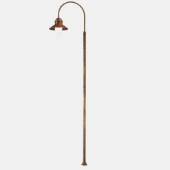 Il Fanale Gartenlampion-Gartenlaterne mit hohem oder niedrigem Bogen aus Messing und Kupfer - Edge von