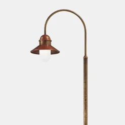 Il Fanale Gartenlampion-Gartenlaterne mit hohem oder niedrigem Bogen aus Messing und Kupfer - Edge von