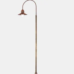 Il Fanale Gartenlampion-Gartenlaterne mit hohem oder niedrigem Bogen aus Messing und Kupfer - Edge von