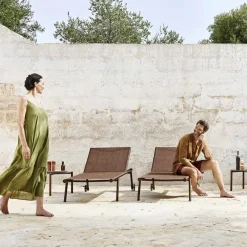 Varaschin Sonnenliegen-Gartenliege aus Aluminium und technischem Gewebe - Bahia von