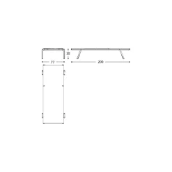 Varaschin Sonnenliegen-Gartenliege aus Aluminium und technischem Gewebe - Bahia von