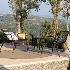 Viadurini in the Garden Sonnenliegen-Gartenliege aus farbigem Metall Made in Italy - Vikas