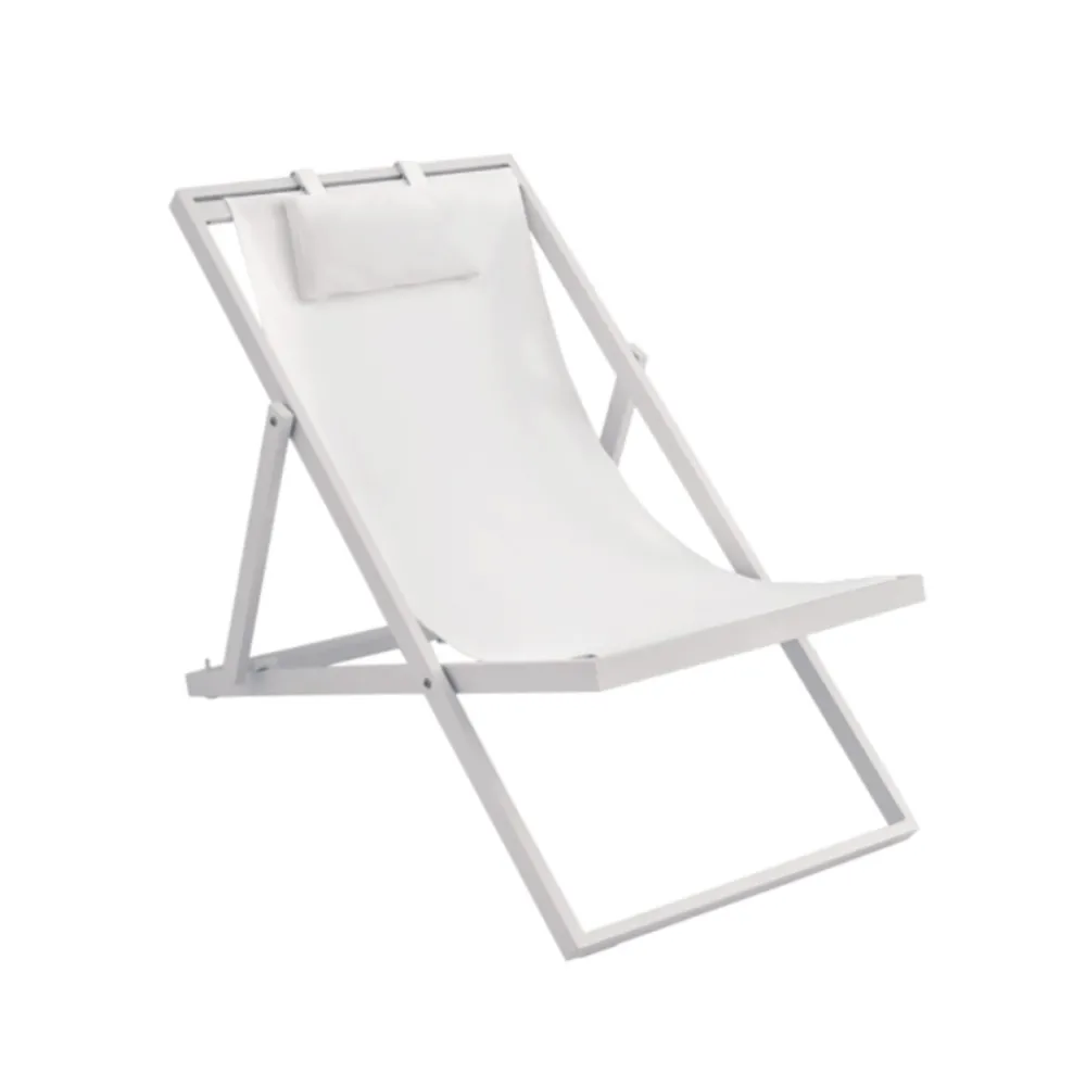 Viadurini in the Garden Sonnenliegen-Gartenliege aus lackiertem Aluminium und Textilene 2 Stück - Jhonathan