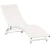Viadurini in the Garden Sonnenliegen-Gartenliege mit weißer Aluminiumstruktur - Berranger