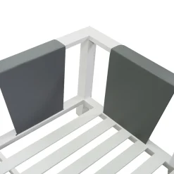 Viadurini in the Garden Garten Lounge Set-Garten-Lounge aus Aluminium - Pastellfarben