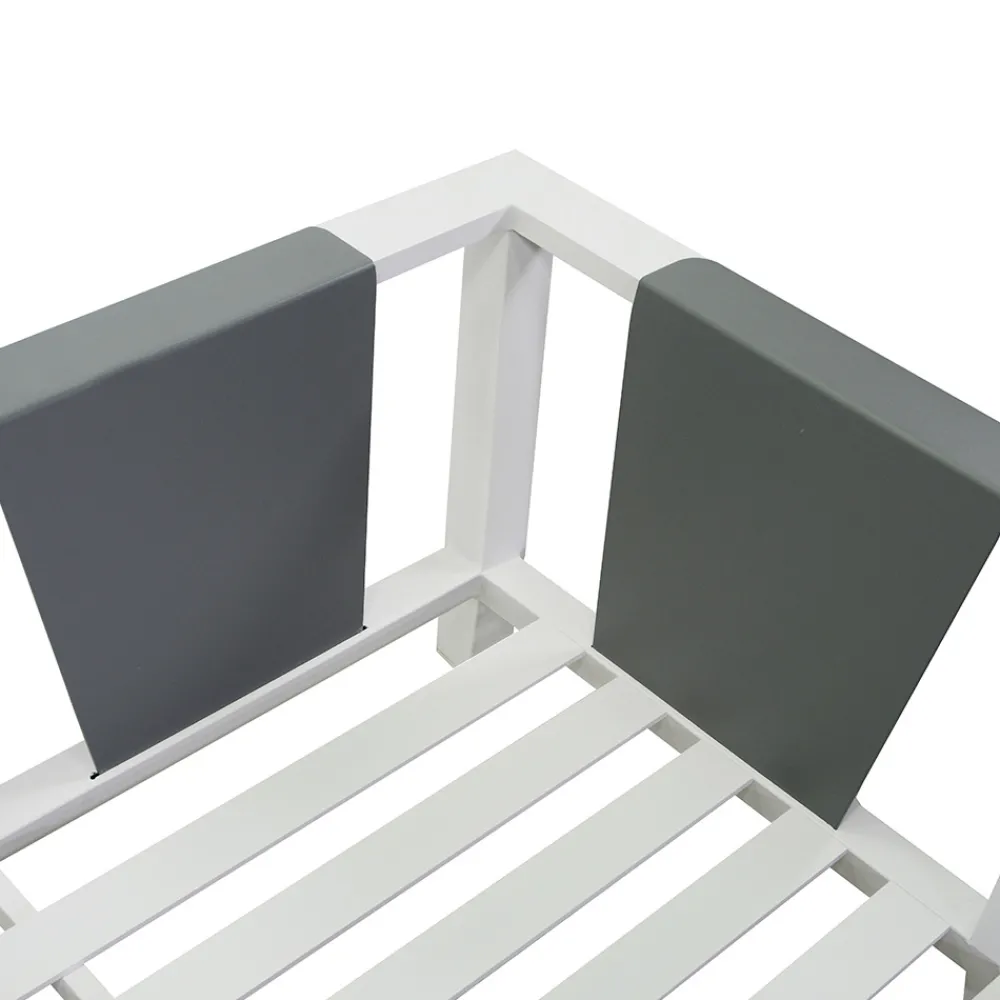 Viadurini in the Garden Garten Lounge Set-Garten-Lounge aus Aluminium - Pastellfarben