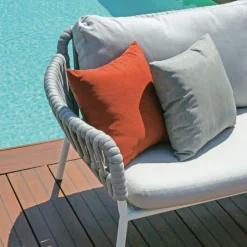 Viadurini in the Garden Garten Lounge Set-Gartenlounge aus Aluminium und Seil mit Couchtisch - Dingo