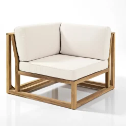 Viadurini in the Garden Garten Lounge Set-Gartenlounge aus Teak mit Kissen - Circe
