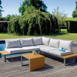 Viadurini in the Garden Garten Lounge Set-Gartenlounge bestehend aus 2 Sofas und Mitteltisch - Pippo