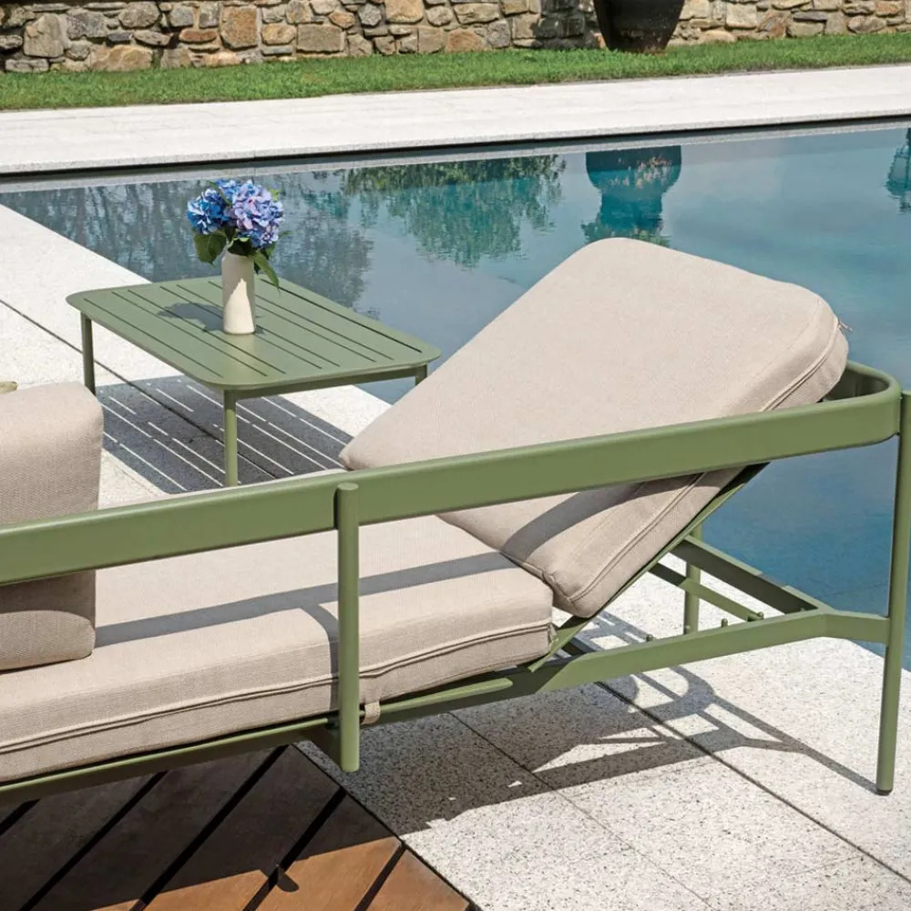 Viadurini in the Garden Garten Lounge Set-Gartenlounge mit 2 Sofas und 1 Aluminium-Couchtisch - Daisy