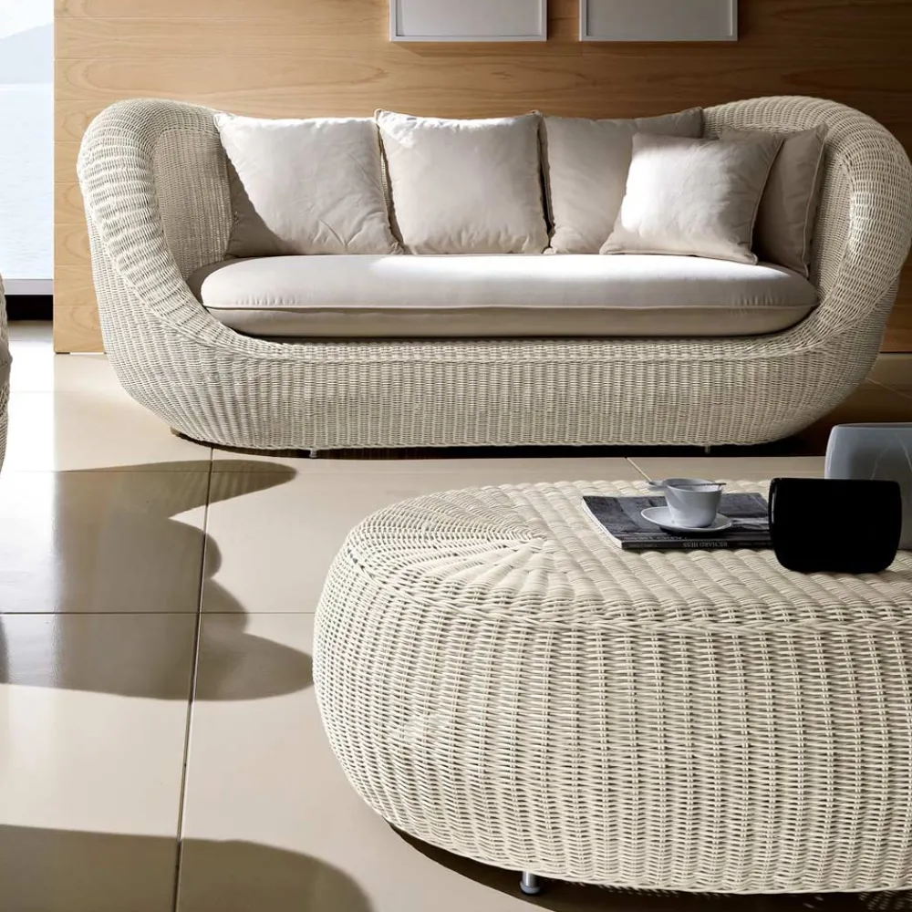 Viadurini in the Garden Garten Lounge Set-Gartenlounge-Set aus handgeflochtenem Polyrattan - Eder