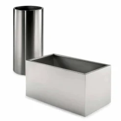 Viadurini in the Garden Gartenideen-Gartenpflanzgefäß mit rundem oder rechteckigem Design aus Stahl Made in Italy - Philly