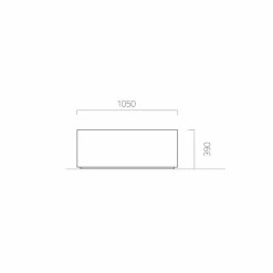 Viadurini in the Garden Gartenideen-Gartenpflanzgefäß mit rundem oder rechteckigem Design aus Stahl Made in Italy - Philly