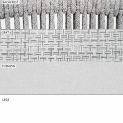 Varaschin Metallsessel-Gartenschaukelsessel aus Massivholz und Stoff - Smart von