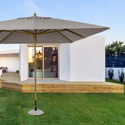 Viadurini in the Garden Gartenschirm-Gartenschirm mit taubengrauem Polyestertuch 3x4 mt, Homemotion - Lucius