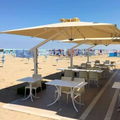 Viadurini in the Garden Gartenschirm-Gartenschirm 300x400 cm aus weißem oder anthrazitfarbenem Aluminium - Lapillo