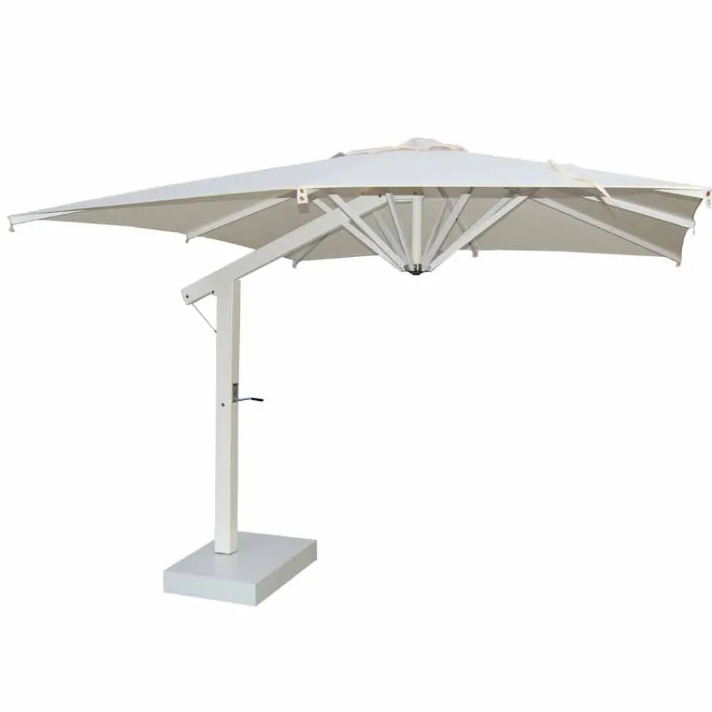 Viadurini in the Garden Gartenschirm-Gartenschirm 300x200 cm aus weißem oder anthrazitfarbenem Aluminium - Lapillo