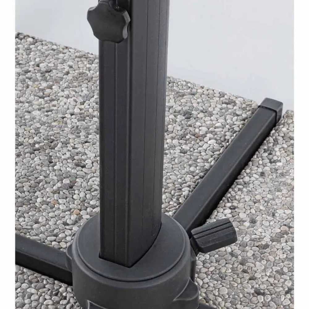 Viadurini in the Garden Gartenschirm-Gartenschirm, 3x4 mit Polyestertuch in Hellgrau - Dalton