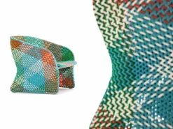 Varaschin Sessel Rattan-Gartensessel aus farbig geflochtener Kunstfaser - Maat von