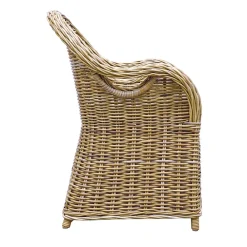 Viadurini in the Garden Holzsessel-Gartensessel aus Holz und Faser in Grau Kubu - Lido