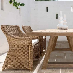 Viadurini in the Garden Metallsessel-Gartensessel aus Kunstfasergeflecht Made in Italy - Tillie