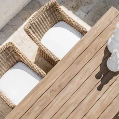 Viadurini in the Garden Metallsessel-Gartensessel aus Kunstfasergeflecht Made in Italy - Tillie