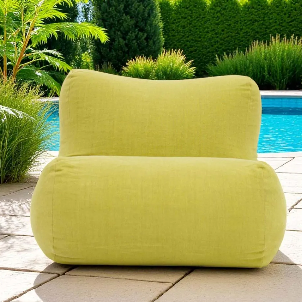 Viadurini in the Garden Stoffsessel-Gartensessel aus limettengrünem Stoff - Maestrale