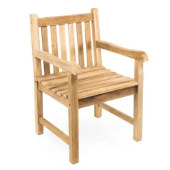 Viadurini in the Garden Holzsessel-Gartensessel aus natürlichem Teakholz - Yggdrasil