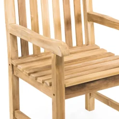 Viadurini in the Garden Holzsessel-Gartensessel aus natürlichem Teakholz - Yggdrasil