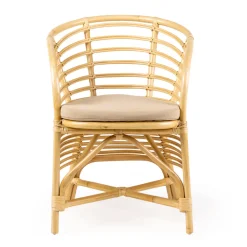 Viadurini in the Garden Sessel Rattan-Gartensessel aus natürlichem Rattan, inklusive Kissen, - Torvi