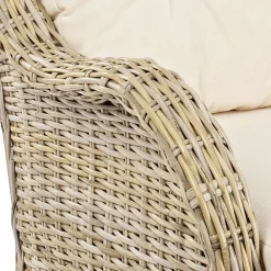 Viadurini in the Garden Sessel Rattan-Gartensessel aus natürlichem Rattan für den Außenbereich mit Kissen - Supreme