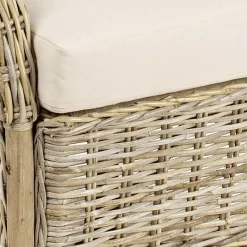 Viadurini in the Garden Sessel Rattan-Gartensessel aus natürlichem Rattan für den Außenbereich mit Kissen - Supreme