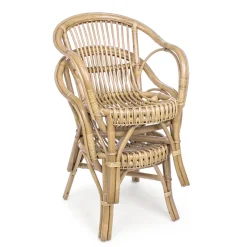 Viadurini in the Garden Sessel Rattan-Gartensessel aus natürlichem Rattan für Outdoor-Design - Sporalizia