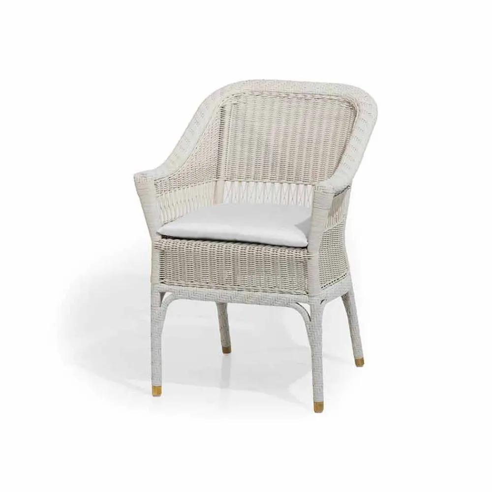 Viadurini in the Garden Sessel Kunststoff-Gartensessel aus Polyethylen handgeflochten Chad