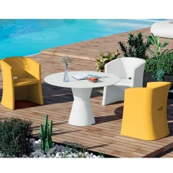 Viadurini in the Garden Sessel Kunststoff-Gartensessel aus Polyethylen mit Armlehnen Made in Italy - Perez