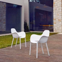 Vondom Sessel Kunststoff-Gartensessel aus Polypropylen, Kollektion Sabinas von , 4 Stück