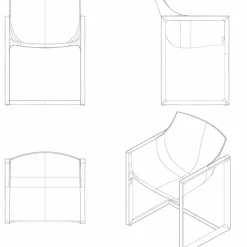 Vondom Sessel Kunststoff-Gartensessel aus Polypropylen mit Glasfaser Wallstreet von , 2 Stücke