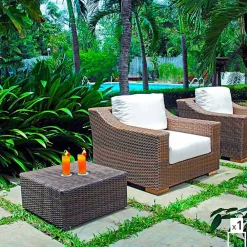 Viadurini in the Garden Sessel Kunststoff-Gartensessel handgeflochten aus Polyethylen Joe