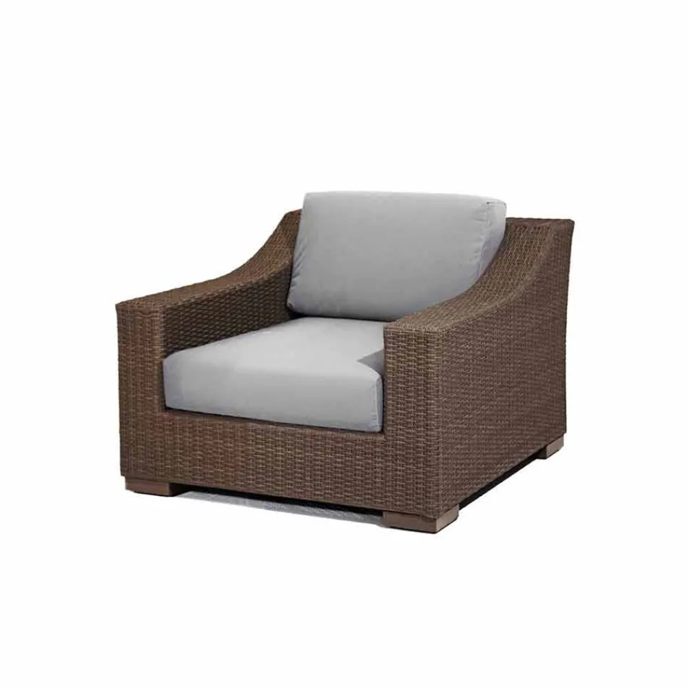 Viadurini in the Garden Sessel Kunststoff-Gartensessel handgeflochten aus Polyethylen Joe