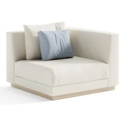 Viadurini in the Garden Stoffsessel-Gartensessel mit linker Eckstruktur Made in Italy - Rubik