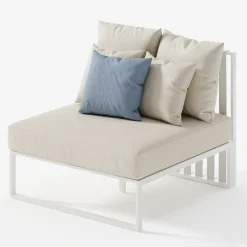 Viadurini in the Garden Metallsessel-Gartensessel mit Stoffsitz und Aluminiumstruktur Made in Italy - Juliediv