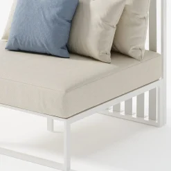 Viadurini in the Garden Metallsessel-Gartensessel mit Stoffsitz und Aluminiumstruktur Made in Italy - Juliediv