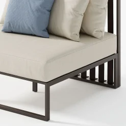 Viadurini in the Garden Metallsessel-Gartensessel mit Stoffsitz und Aluminiumstruktur Made in Italy - Juliediv