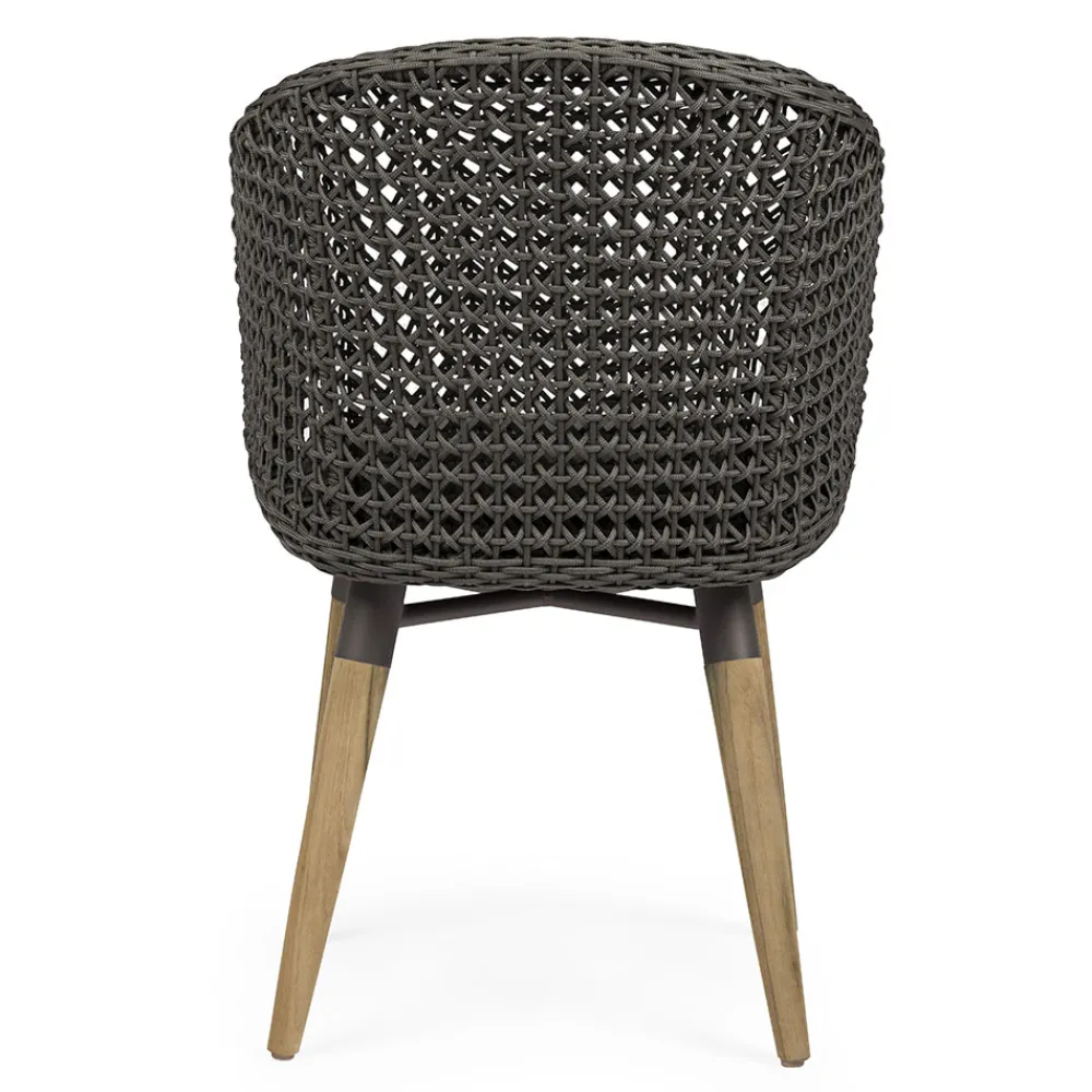 Viadurini in the Garden Holzsessel-Gartensessel mit Teakbeinen und Stoffsitz, Homemotion - Chantall