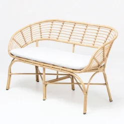 Viadurini in the Garden Gartensofas-Gartensofa aus Aluminium- und Polyrattan-Geflecht und Kissen - Ellide